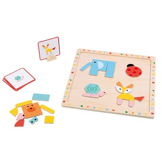 Lelin Toys - Magnetic shape puzzle board